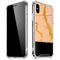 Pink Gold and Black Marble iPhone XS Max Clear Case