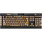 Pink Gold and Black Marble K95 RGB PLATINUM Mechanical Gaming Keyboard Skin