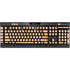 Pink Gold and Black Marble K95 RGB PLATINUM Mechanical Gaming Keyboard Skin