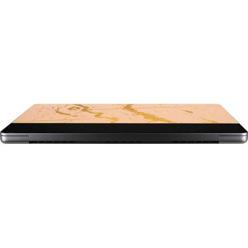 Pink Gold and Black Marble MacBook Pro 14in (2021-24) Skin