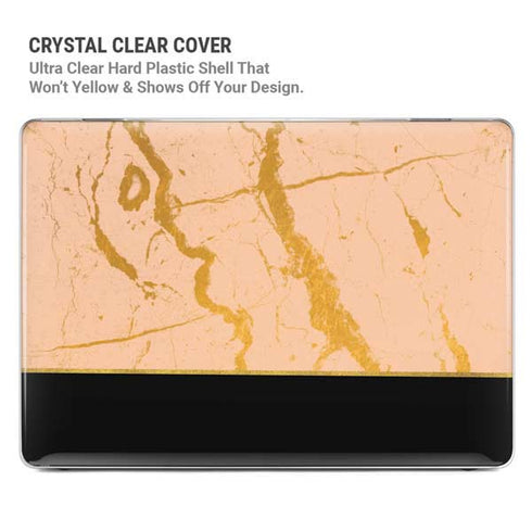 Pink Gold and Black Marble MacBook Pro 16in (2021-25) Case plus Skin