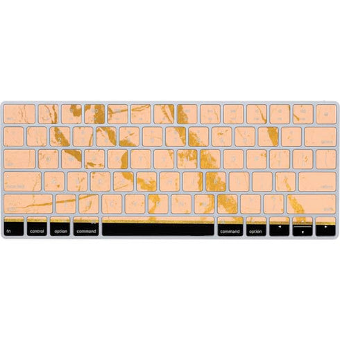 Pink Gold and Black Marble Magic Keyboard Skin