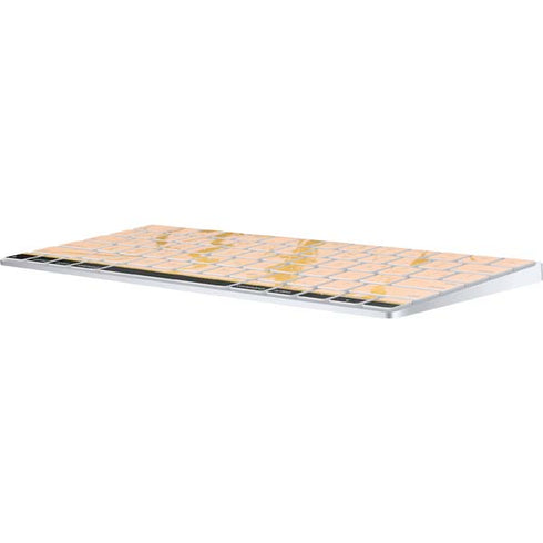 Pink Gold and Black Marble Magic Keyboard Skin