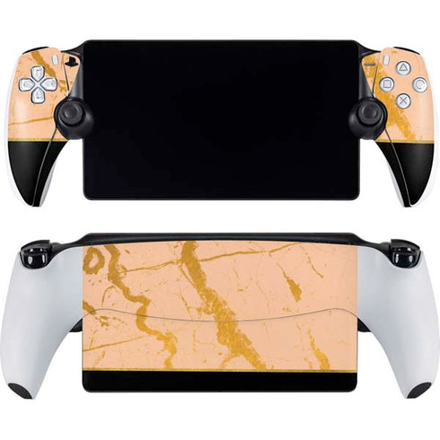 Pink Gold and Black Marble PlayStation Portal Remote Player Skin