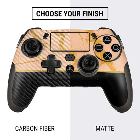Pink Gold and Black Marble PlayStation Scuf Vantage 2 Controller Skin