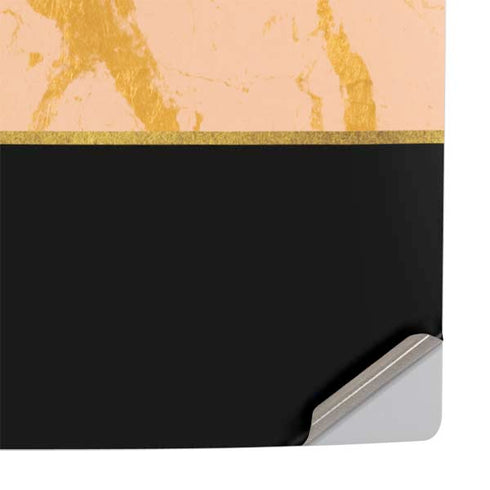 Pink Gold and Black Marble PS5 Console Skin