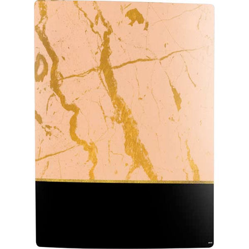 Pink Gold and Black Marble PS5 Digital Edition Bundle Skin