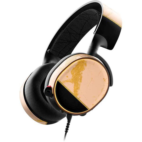 Pink Gold and Black Marble SteelSeries Arctis 5 Skin