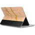 Pink Gold and Black Marble Surface Laptop Studio Skin