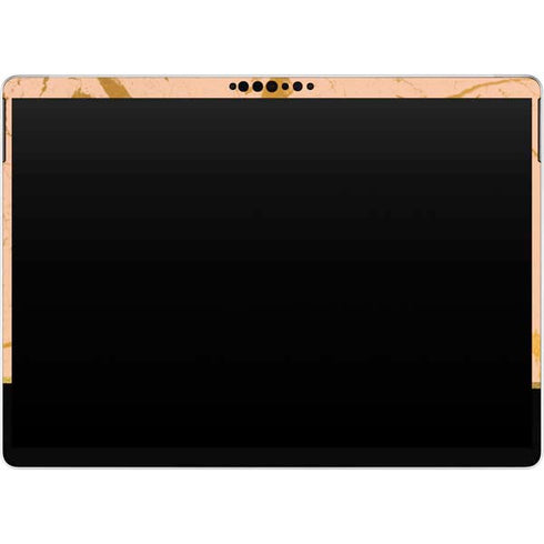 Pink Gold and Black Marble Surface Pro 9 Skin