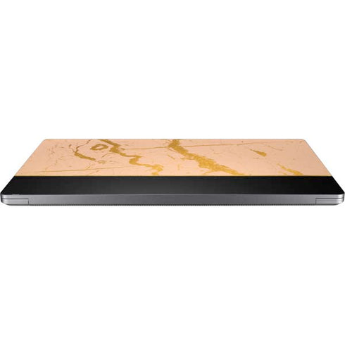 Pink Gold and Black Marble Universal Laptop 13in (10.6 x 7.6in) Skin