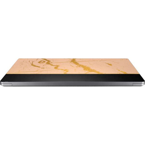 Pink Gold and Black Marble Universal Laptop 15in (12.2 x 8.8in) Skin