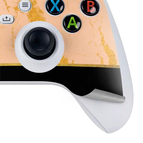 Pink Gold and Black Marble Xbox Series S Bundle Skin