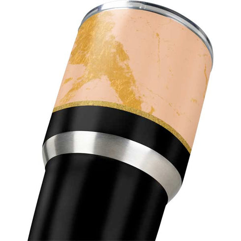 Pink Gold and Black Marble Yeti 30oz Rambler Tumbler Skin