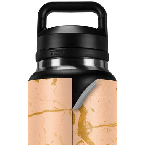 Pink Gold and Black Marble YETI Rambler 36oz Bottle Skin