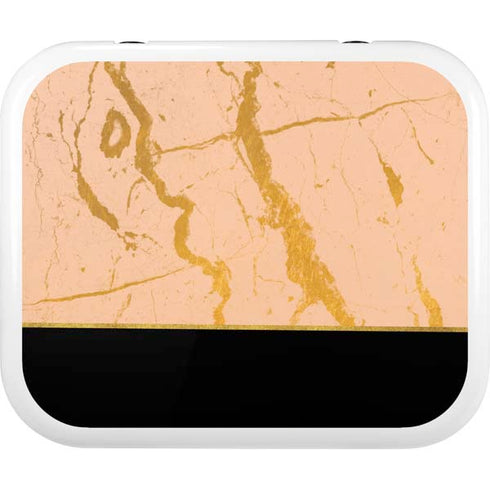 Pink Gold and Black Marble YETI Roadie 24 Hard Cooler Skin