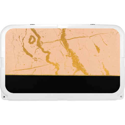 Pink Gold and Black Marble YETI Tundra 45 Hard Cooler Skin