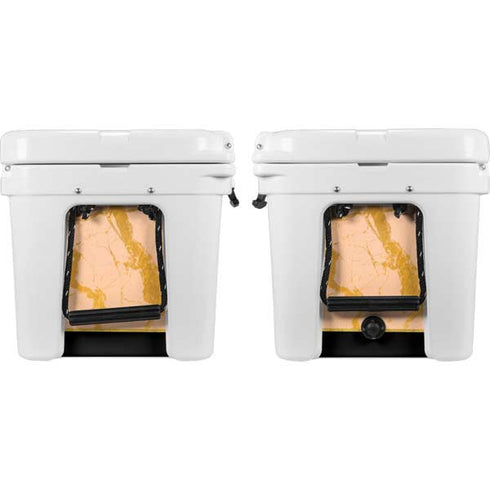 Pink Gold and Black Marble YETI Tundra 45 Hard Cooler Skin