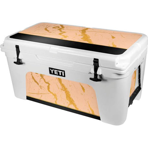 Pink Gold and Black Marble YETI Tundra 65 Hard Cooler Skin