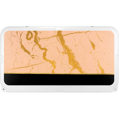 Pink Gold and Black Marble YETI Tundra 75 Hard Cooler Skin