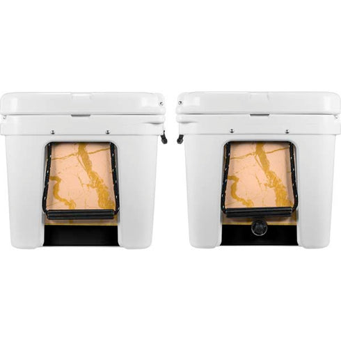 Pink Gold and Black Marble YETI Tundra 75 Hard Cooler Skin