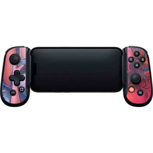 Pink Hair Anime Gamer Girl by Ivy Dolamore Backbone One for iPhone Game Controller Skin