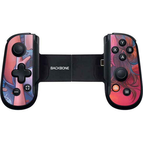 Pink Hair Anime Gamer Girl by Ivy Dolamore Backbone One for iPhone Game Controller Skin