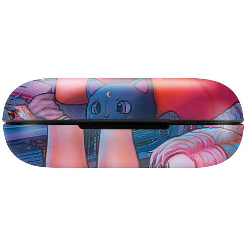 Pink Hair Anime Gamer Girl by Ivy Dolamore Amazon Echo Buds Skin