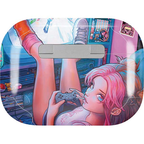 Pink Hair Anime Gamer Girl by Ivy Dolamore Apple AirPods Pro Skin