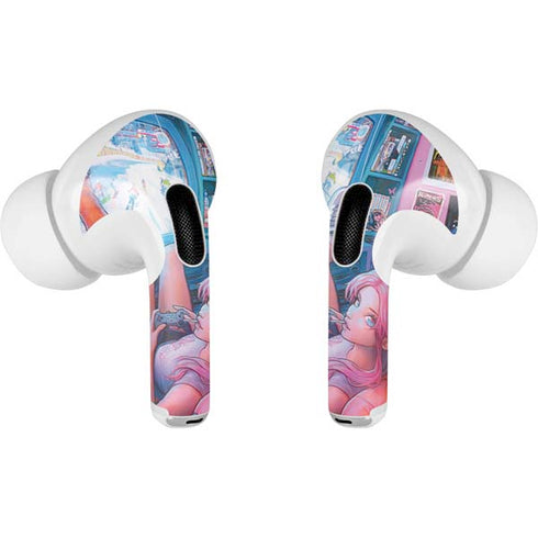 Pink Hair Anime Gamer Girl by Ivy Dolamore Apple AirPods Pro Skin