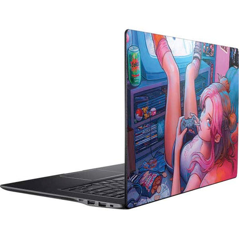 Pink Hair Anime Gamer Girl by Ivy Dolamore Ativ Book 9 (15.6in 2014) Skin