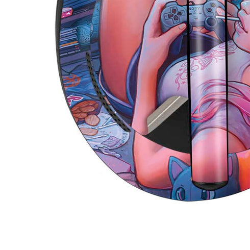 Pink Hair Anime Gamer Girl by Ivy Dolamore Bose Noise Cancelling Headphones 700 Skin