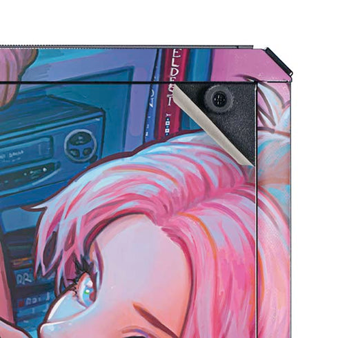 Pink Hair Anime Gamer Girl by Ivy Dolamore Cooler Master MasterBox Q300L Mini Tower Skin