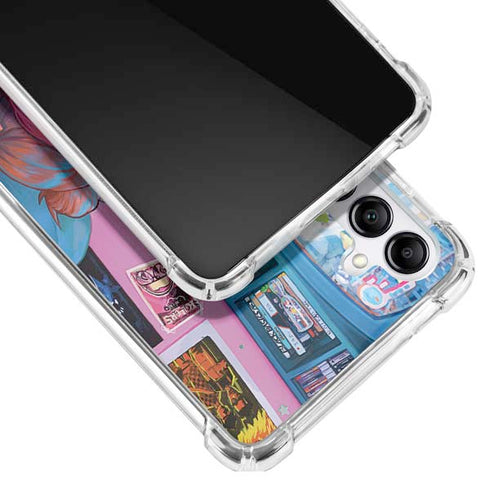 Pink Hair Anime Gamer Girl by Ivy Dolamore Galaxy A14 5G Clear Case