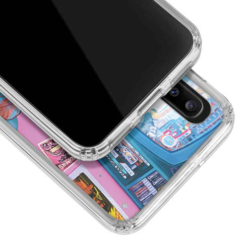 Pink Hair Anime Gamer Girl by Ivy Dolamore Galaxy A30 Clear Case