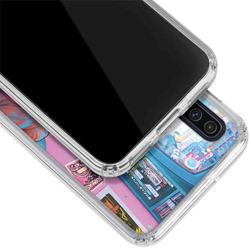 Pink Hair Anime Gamer Girl by Ivy Dolamore Galaxy A50 Clear Case