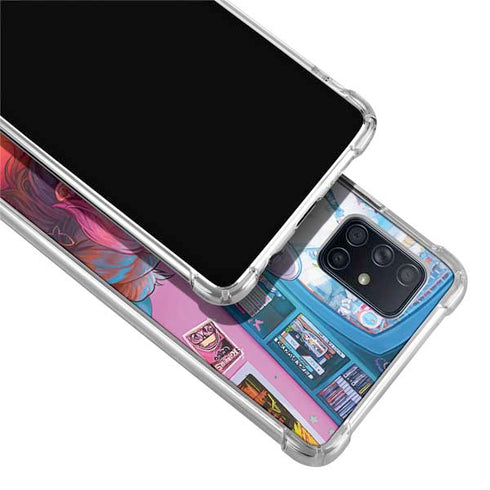 Pink Hair Anime Gamer Girl by Ivy Dolamore Galaxy A51 5G Clear Case