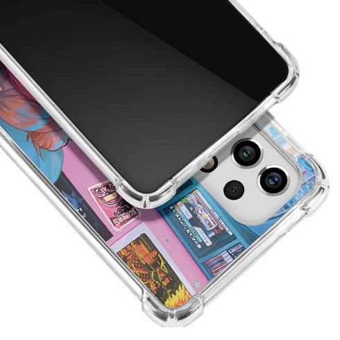 Pink Hair Anime Gamer Girl by Ivy Dolamore Galaxy A53 5G Clear Case