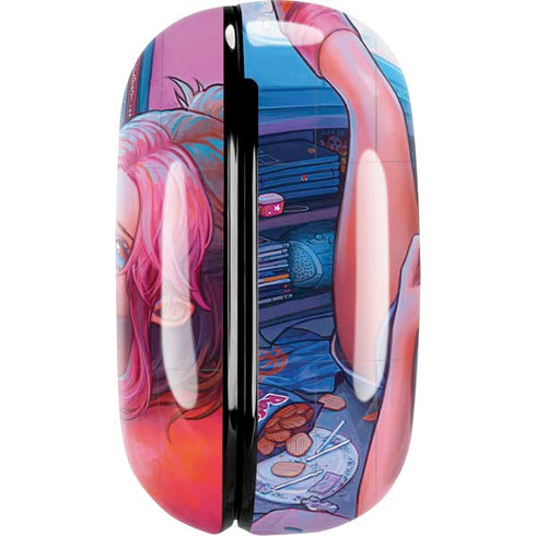 Pink Hair Anime Gamer Girl by Ivy Dolamore Galaxy Buds Live Skin