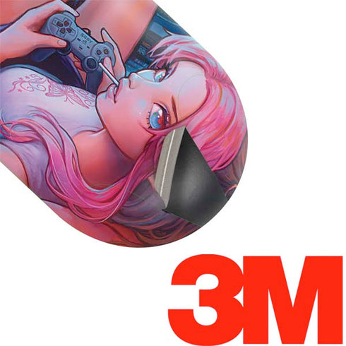 Pink Hair Anime Gamer Girl by Ivy Dolamore Galaxy Buds Skin