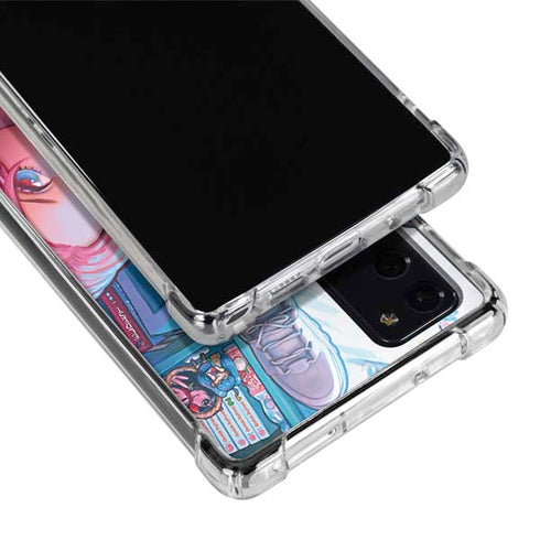 Pink Hair Anime Gamer Girl by Ivy Dolamore Galaxy Note20 5G Clear Case