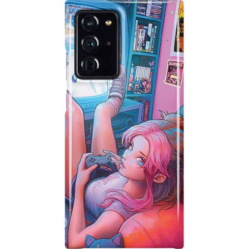 Pink Hair Anime Gamer Girl by Ivy Dolamore Galaxy Note20 Ultra 5G Lite Case
