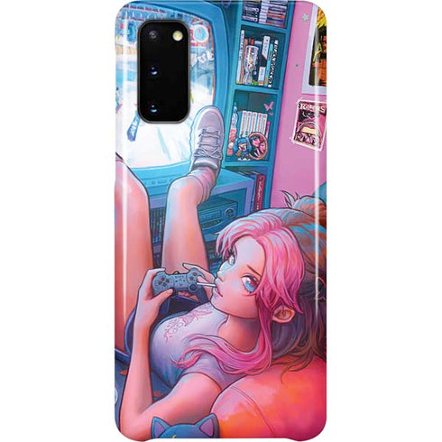 Pink Hair Anime Gamer Girl by Ivy Dolamore Galaxy S20 Lite Case