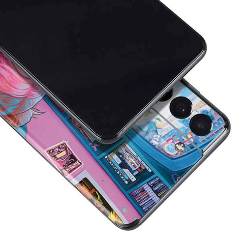 Pink Hair Anime Gamer Girl by Ivy Dolamore Galaxy S21 5G Skin