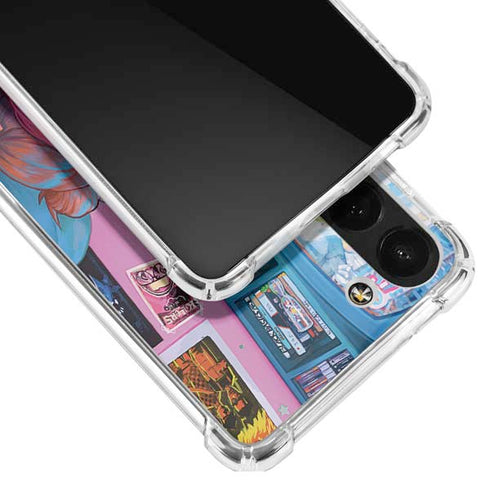 Pink Hair Anime Gamer Girl by Ivy Dolamore Galaxy S23 Clear Case