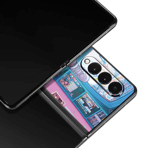 Pink Hair Anime Gamer Girl by Ivy Dolamore Galaxy Z Fold3 5G Skin