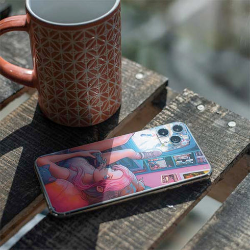 Pink Hair Anime Gamer Girl by Ivy Dolamore iPhone 11 Pro Max Skin