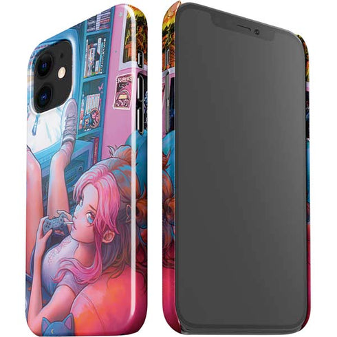 Pink Hair Anime Gamer Girl by Ivy Dolamore iPhone 12 Mini Lite Case