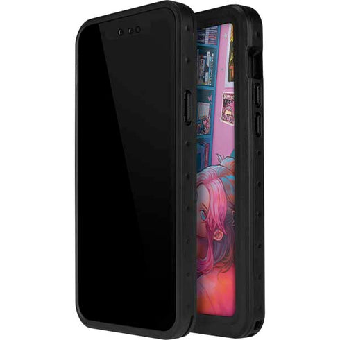 Pink Hair Anime Gamer Girl by Ivy Dolamore iPhone 12 Pro Max Waterproof Case