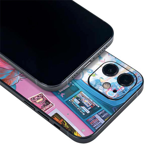 Pink Hair Anime Gamer Girl by Ivy Dolamore iPhone 12 Skin